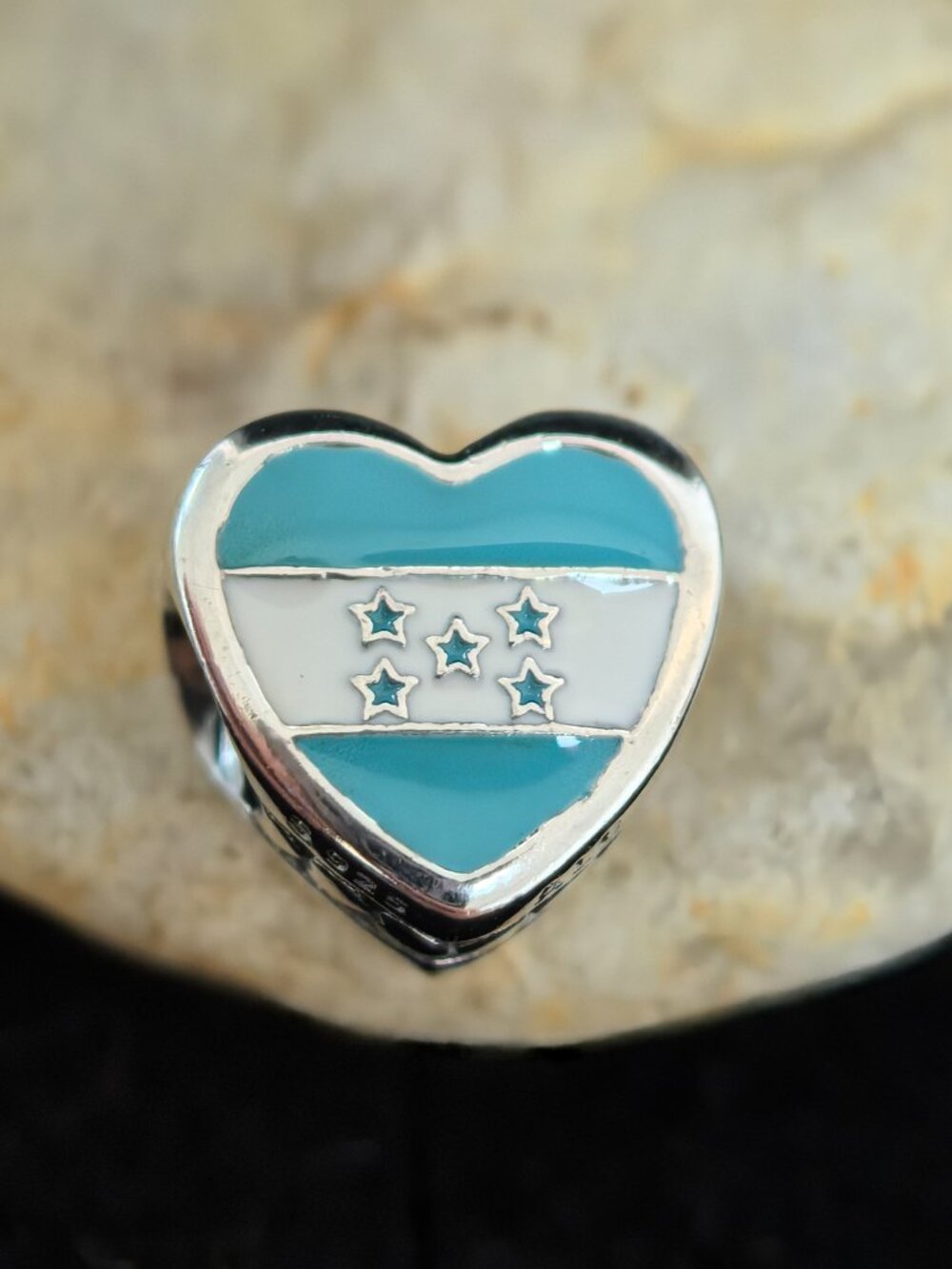 Pandora HONDURAS Exclusive Travel Heart Charm, S925 Silver Jewelry (Women's)